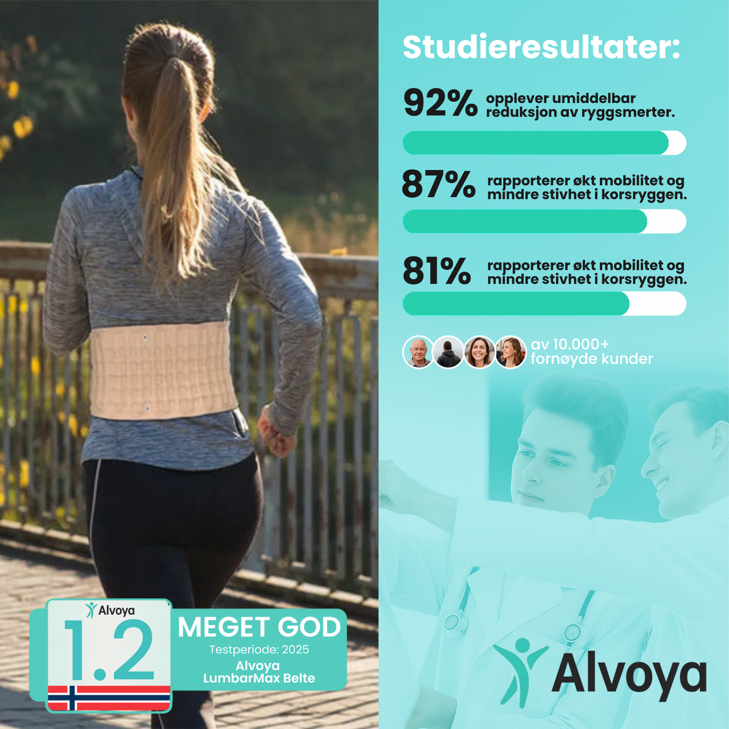 LumbarMax™ – Ortopedisk ryggbelte for korsryggstøtte