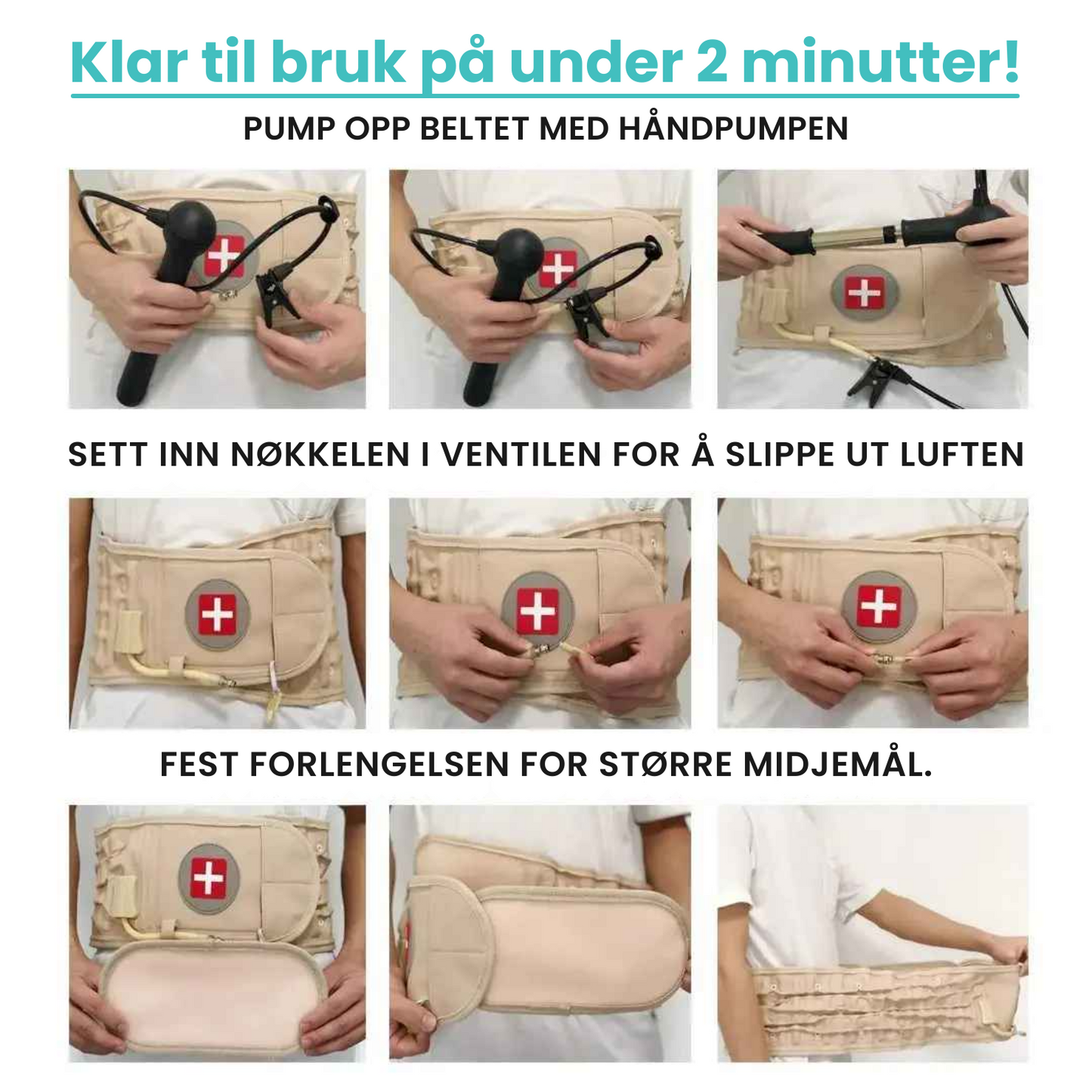 LumbarMax™ – Ortopedisk ryggbelte for korsryggstøtte