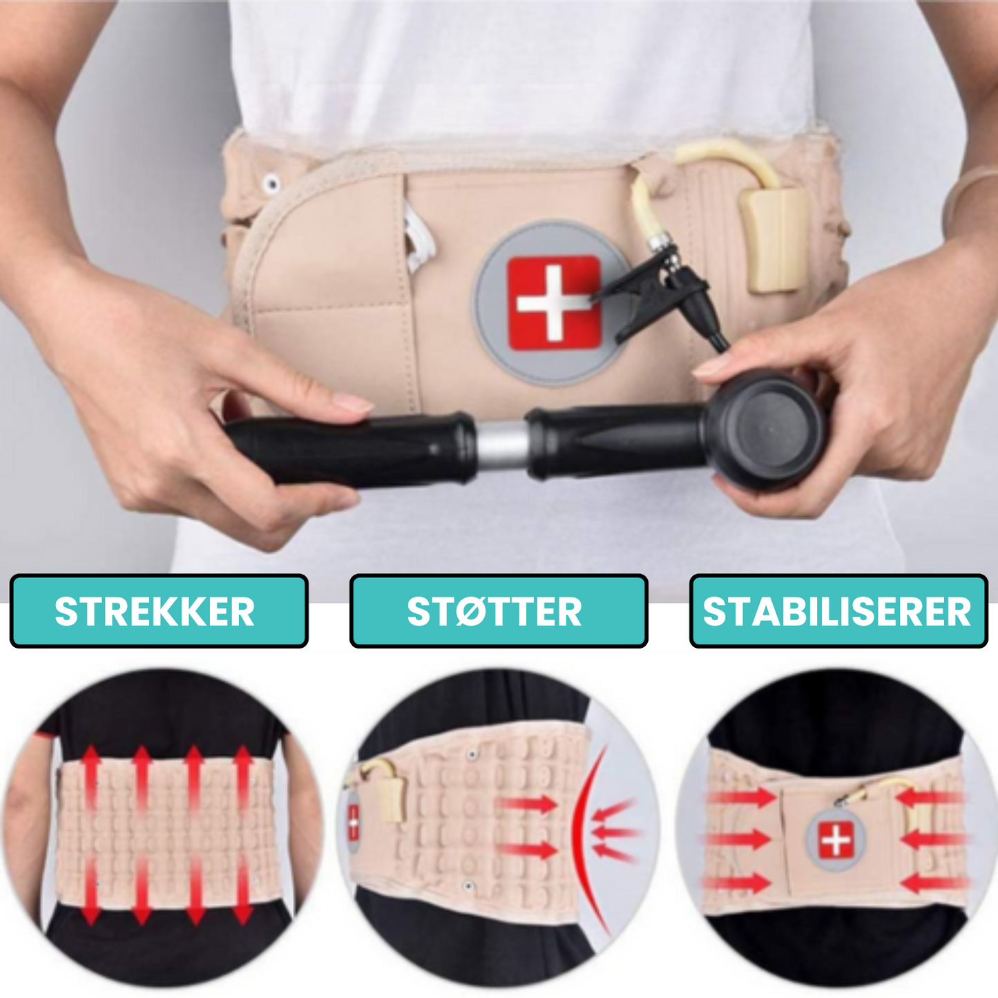 LumbarMax™ – Ortopedisk ryggbelte for korsryggstøtte