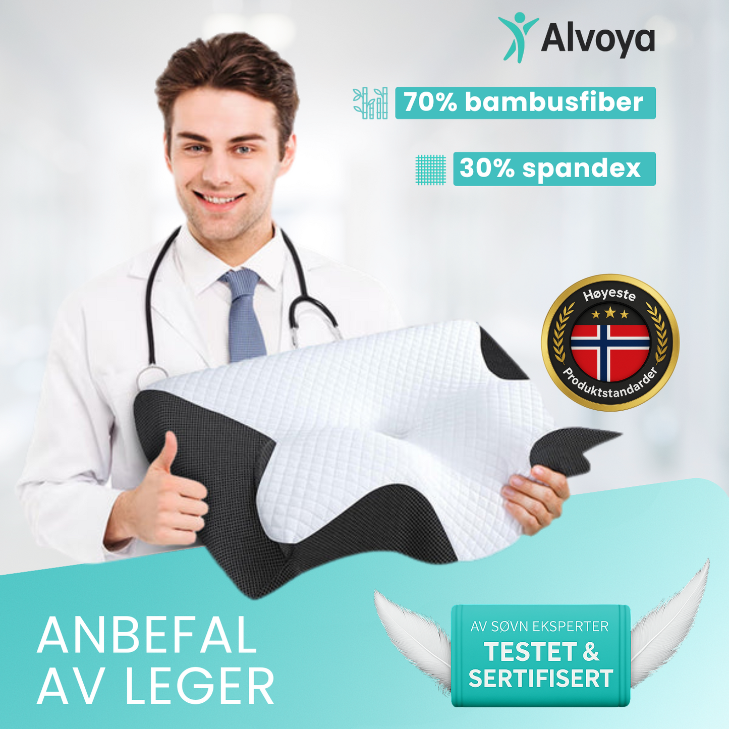 OrthoSleep™ – Ortopedisk pute for nakkestøtte