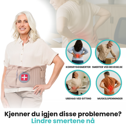 LumbarMax™ – Ortopedisk ryggbelte for korsryggstøtte