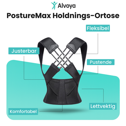 PostureMax™ – Ortopedisk ryggortose for holdningskorrigering