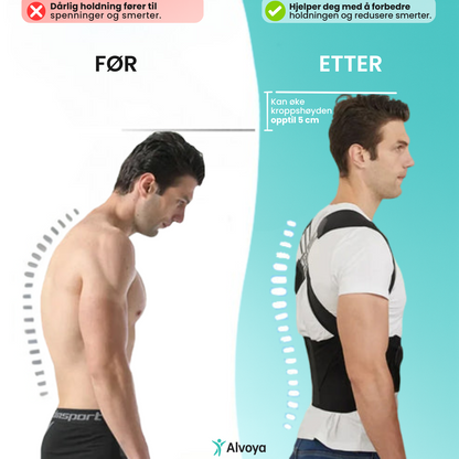 PostureMax™ – Ortopedisk ryggortose for holdningskorrigering